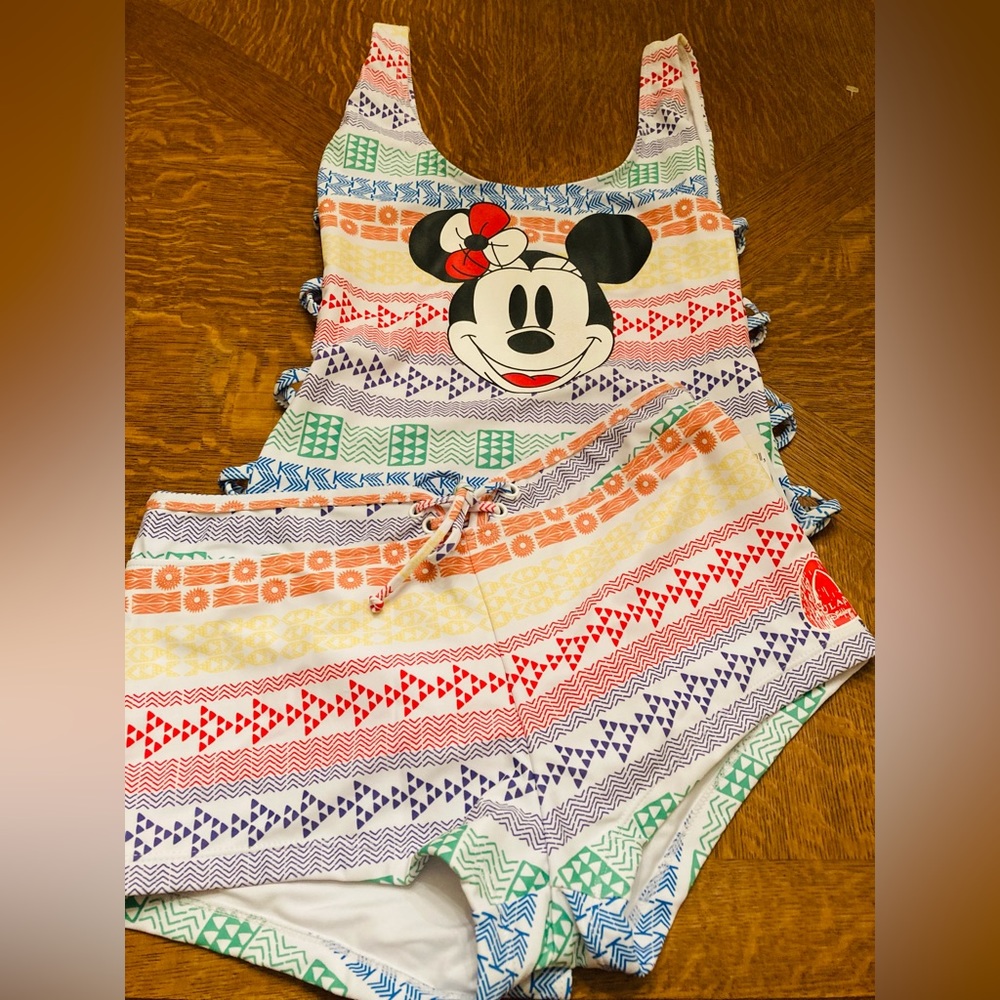 Disney Multicolor Minnie Mouse One Piece Swimsuit